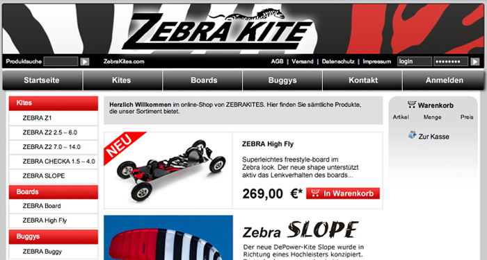 Zebra Online Shop